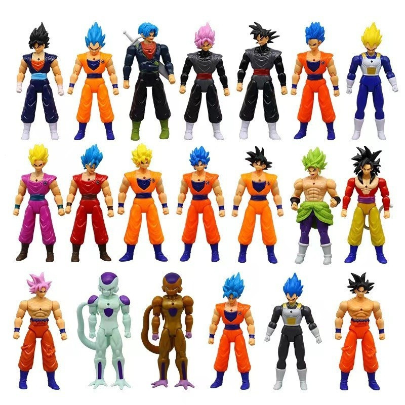21 Personagens Bonecos Dragon Ball Z Articulados 15 cm Goku/Vegeta ...