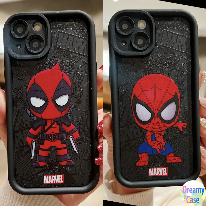 Capa Anti-Queda Para Design De Olho De Anjo Samsung Galaxy A05 A04 A03 A02 A15 A14 A13 A12 A11 A35 A34 A33 A32 A31 A30 A25 A24 A23 A22 A21S A20 Motivo Desenho Animado Homem-Aranha