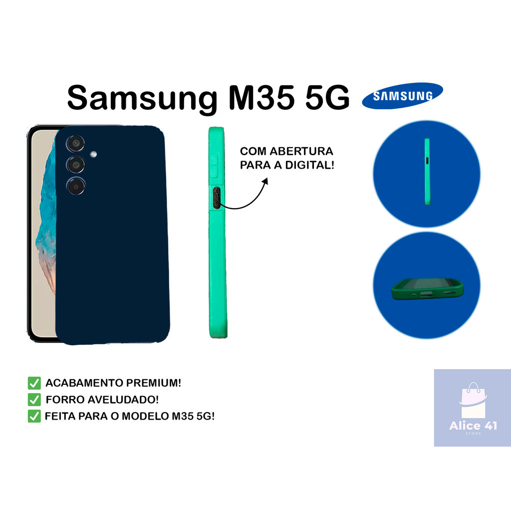 Capa Para Samsung Galaxy M35 5G Aveludada