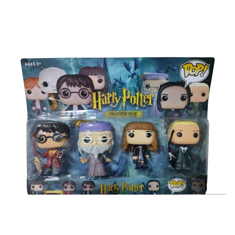 KIT 4 Funko POP Harry Potter Action Figure Draco Snape Hermione ...