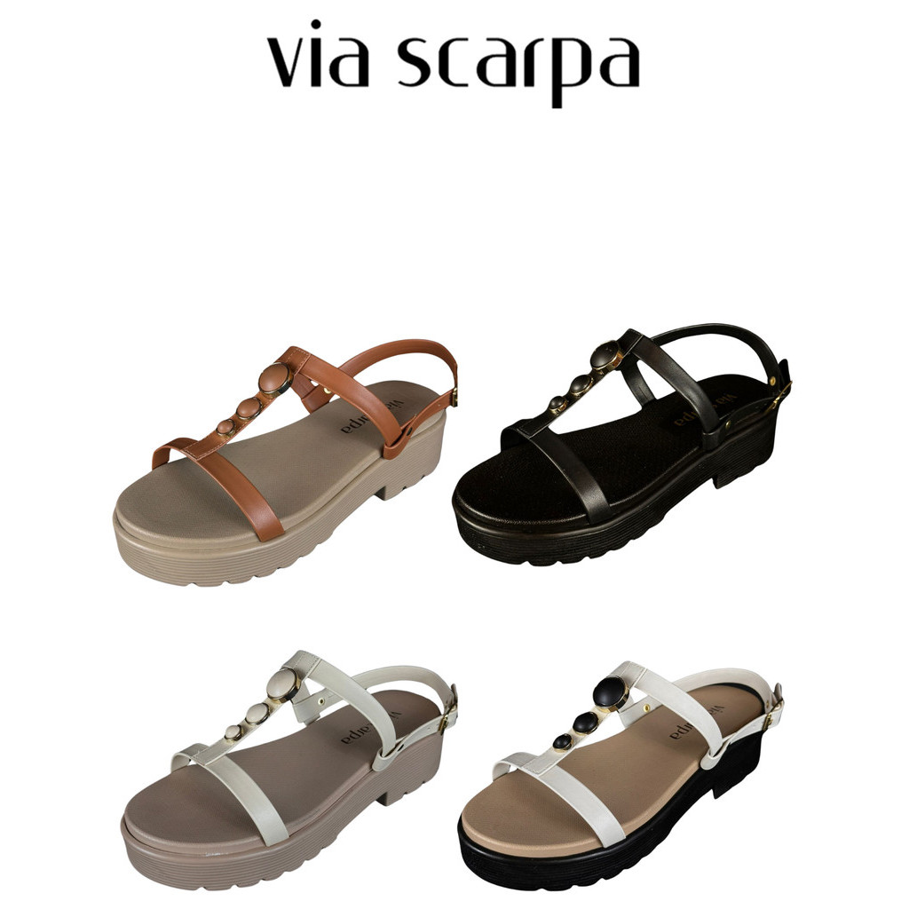 sandalia via scarpa preta em Promoção na Shopee Brasil 2025