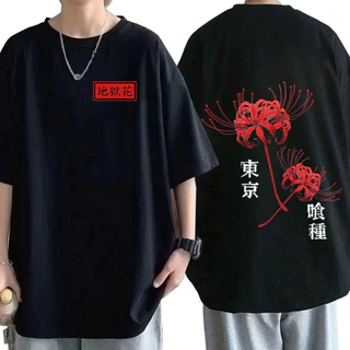 Camiseta Unissex Tokyo Lily Anime Japonês Graphic Print