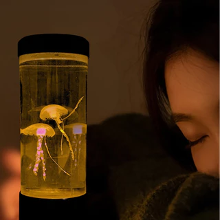 Luminária Ambiente Água Viva - Led Rgb USB e Pilha 28cm - Decoração Quarto Decorativo