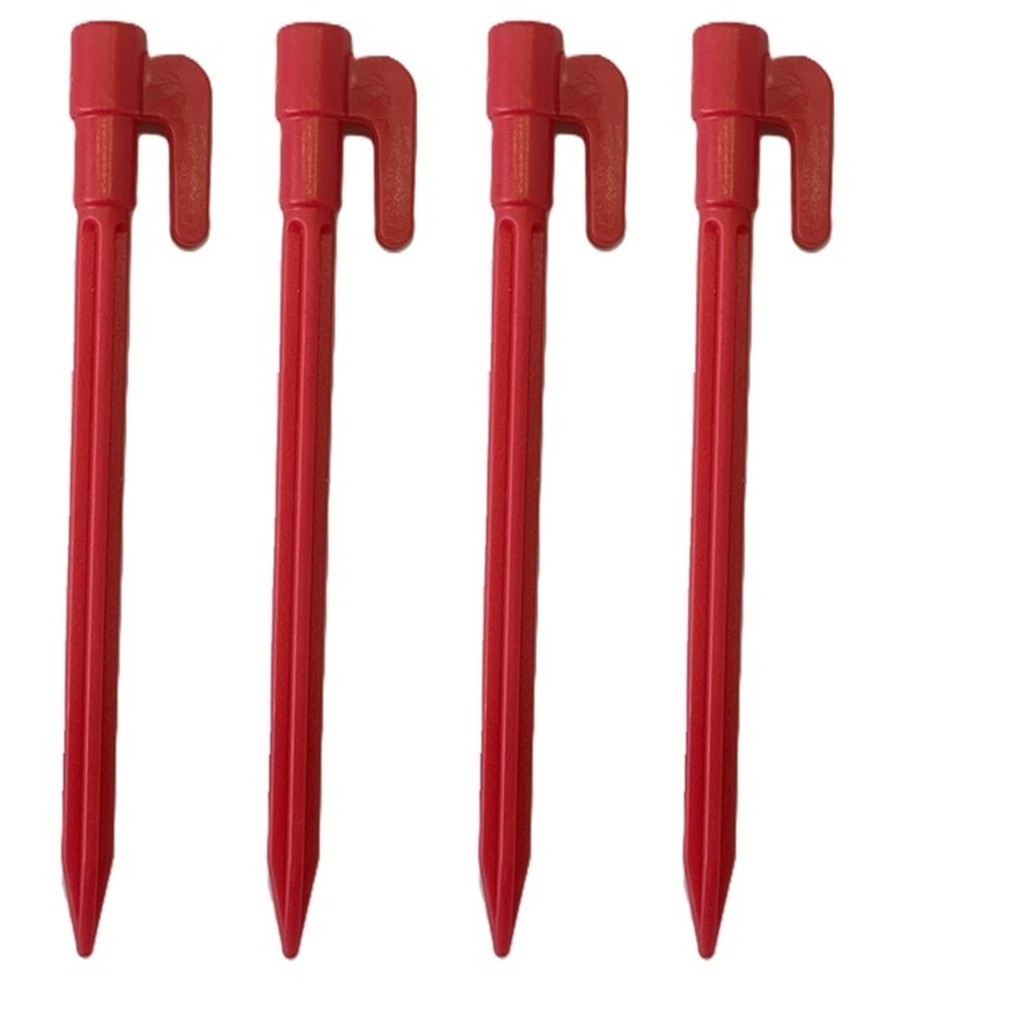 Kit 4 Estacas PEQUENA 14,5CM P/ Barraca Quadra Areia Camping Gramado