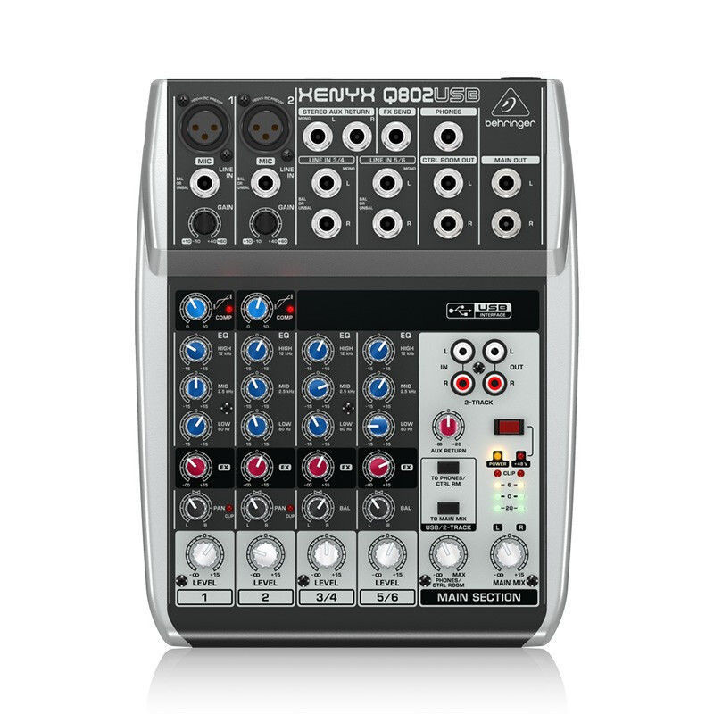 BEHRINGER/Beringer Q802USB mini-Misturador Profissional Doméstico