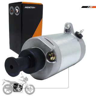 Motor de Partida Arranque Ybr 125 2000 a 2007/ Ybr Factor 125 2008 a 2015/ Xtz 125 02 a 16 Magnetron