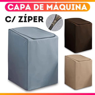 Capa Máquina de Lavar Com Zíper Electrolux Brastemp Consul Colormarq 6 à 17 kg - Útil