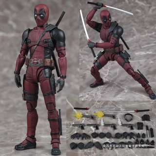 Marvel Deadpool Action Figure Change Face 2024 Novo Filme Articulado Modelo