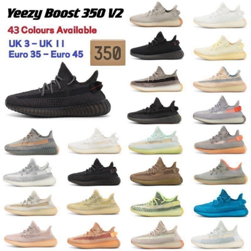 Sapatos Unisex euro 35-45 Yeezy Boost 350 V2 1-1 Premium Respirável Hiperespaço Tênis De Corrida Para Venda 7EVM AWPA