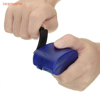 [largeloohb] Carregador De Emergência Com Manivela Externa Power Dynamo 5.5V Viagem Acessórios De Sobrevivência Ao Ar Livre