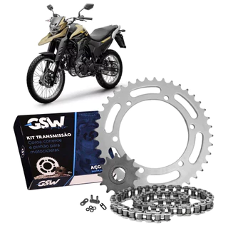 KIT RELAÇÃO XTZ 250 LANDER COM RETENTOR - Todos os Anos -