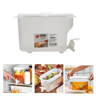 SUQUEIRA 3,2L GRANDE PORTATIL DISPENSER DE BEBIDAS Com TORNEIRA SUCO AGUA CAMPING PRAIA GELADEIRA