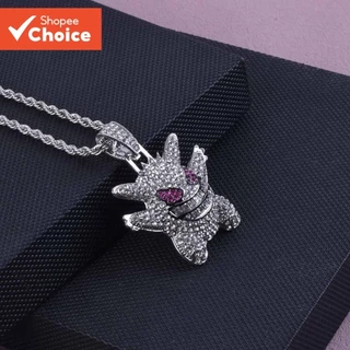 Colar De Hip Hop Pingente De Desenho Animado Animal De Estimação Espírito Gengar Charme Exclusivo Na Moda Streetwear em Oferta na Shopee