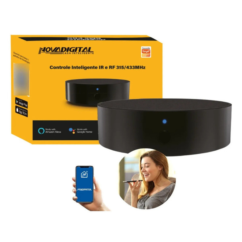 Controle Universal Smart RM6 PRO IR RF 433MHz App Tuya SmartLife Alexa ...