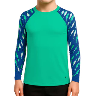 Camiseta Infantil Juvenil UV Manga Longa Estampada Mash