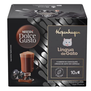 Cápsula Kopenhagen Língua de Gato Com 10 Unidades Dolce Gusto