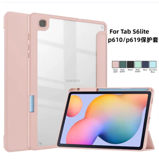 Capa Capinha Acrílico Para Samsung Galaxy Tab S6 Lite 10.4” SM-P610/P615/P613/P619/P620 Com Suporte Caneta DK store