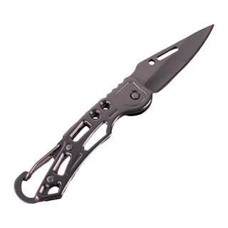 Canivete de Aco Inox Bolso Pesca Retratil com Encaixe para Chaveiro