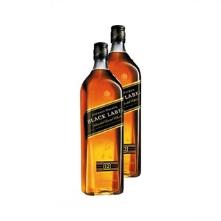 Whisky Black Label 12 Anos 1L 2 Unidades Johnnie Walker