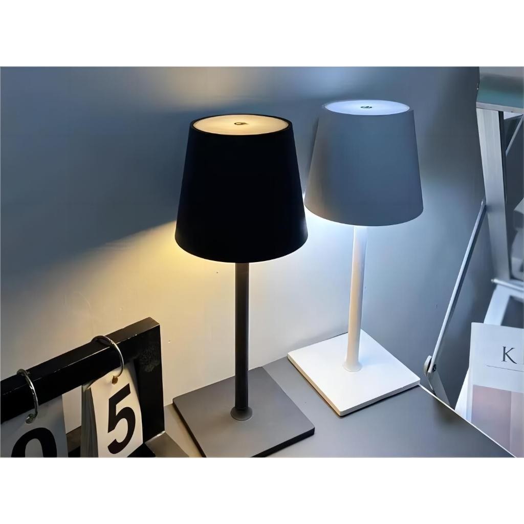 Luminária Abajur Mesa Led Touch Dimerizável S/ Fio Recarregável