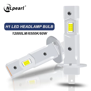 Nlpearl 2Pcs 12000LM Lâmpada De Teto LED H1 Canbus H3 Nevoeiro Sem Fio Tamanho Mini Automática 12V 6500K Branca