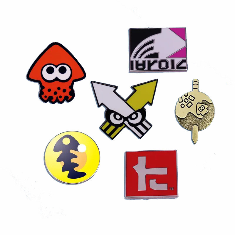 Jogo Splatoon Inkling Squid Broche De Lula Lapela De Alfinete De Moda Logotipo Crachá Bolsa Estudantil Acessório Jóias Exclusivas Presente