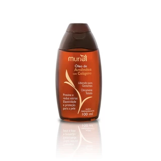 KIT COM 02 UNIDADES ÓLEO CORPORAL DE AMÊNDOAS 100ML MURIEL ORIGINAL