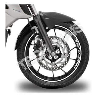 Adesivos Refletivo De Roda, Friso 7mm Moto Yamaha Fazer 250