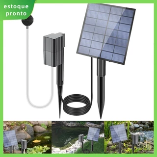 Aerador Solar De Lago Com Mangueira De Ar E Pedra Bolha 7V/2.5W Bomba De Oxigênio Para Aquário Energia Eficiente SHOPSKC1088