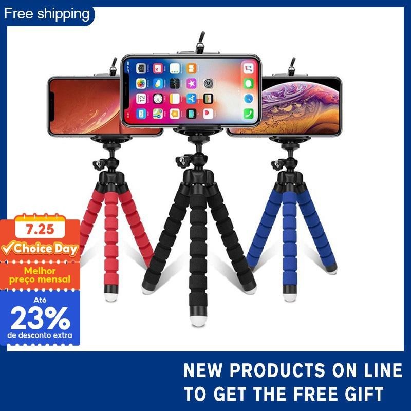 Tripé Para Telefone Suporte Câmera Móvel Clip smartphone Monopé Polvo mini Estável