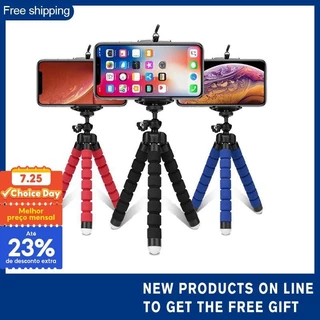 Tripé Para Telefone Suporte Câmera Móvel Clip smartphone Monopé Polvo mini Estável