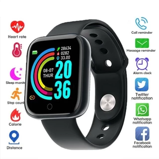 HEBIAN Smart Watch Y68 Relógio Esportivo Bluetooth À Prova D