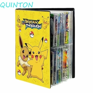 QUINTON Pokemon Cards Álbum Kid Gift 240PCS Álbum de Fotos Display Binder VMAX GX EX Anime Coleção Pasta F.YZM em Oferta na Shopee