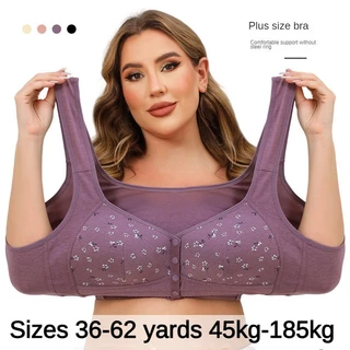 36-62 Tamanho Novo Copo De Estilo Superdimensionado Fivela Frontal De Meia-Idade E Roupa Íntima Feminina Idosa Com