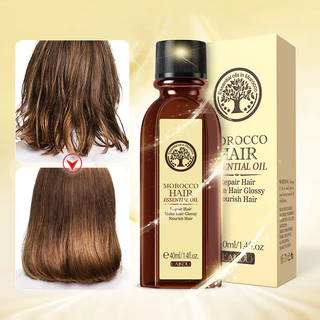 LAIKOU Marrocos Óleo Essencial Capilar Reparação De Cabelos Danificados Nurish Smooth 40ml