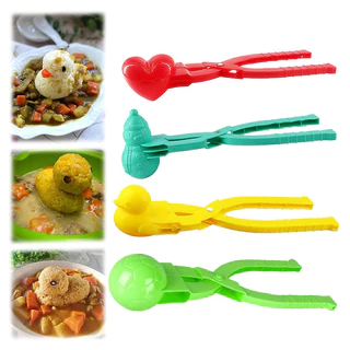 1Pcs Fofo De Arroz Em Forma De Pato Clip Para Crianças Molde Plástico O Exterior Com Alça
