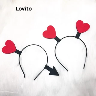 Lovito Tiara casual em forma de coração para o dia dos namorados para mulheres LFA44652