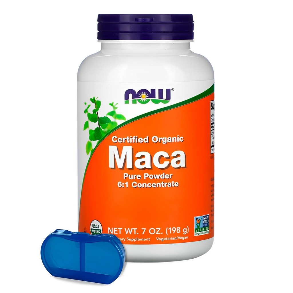 Maca Peruana em Pó Now Foods 198g Orgânica + Porta Cápsulas | Shopee Brasil
