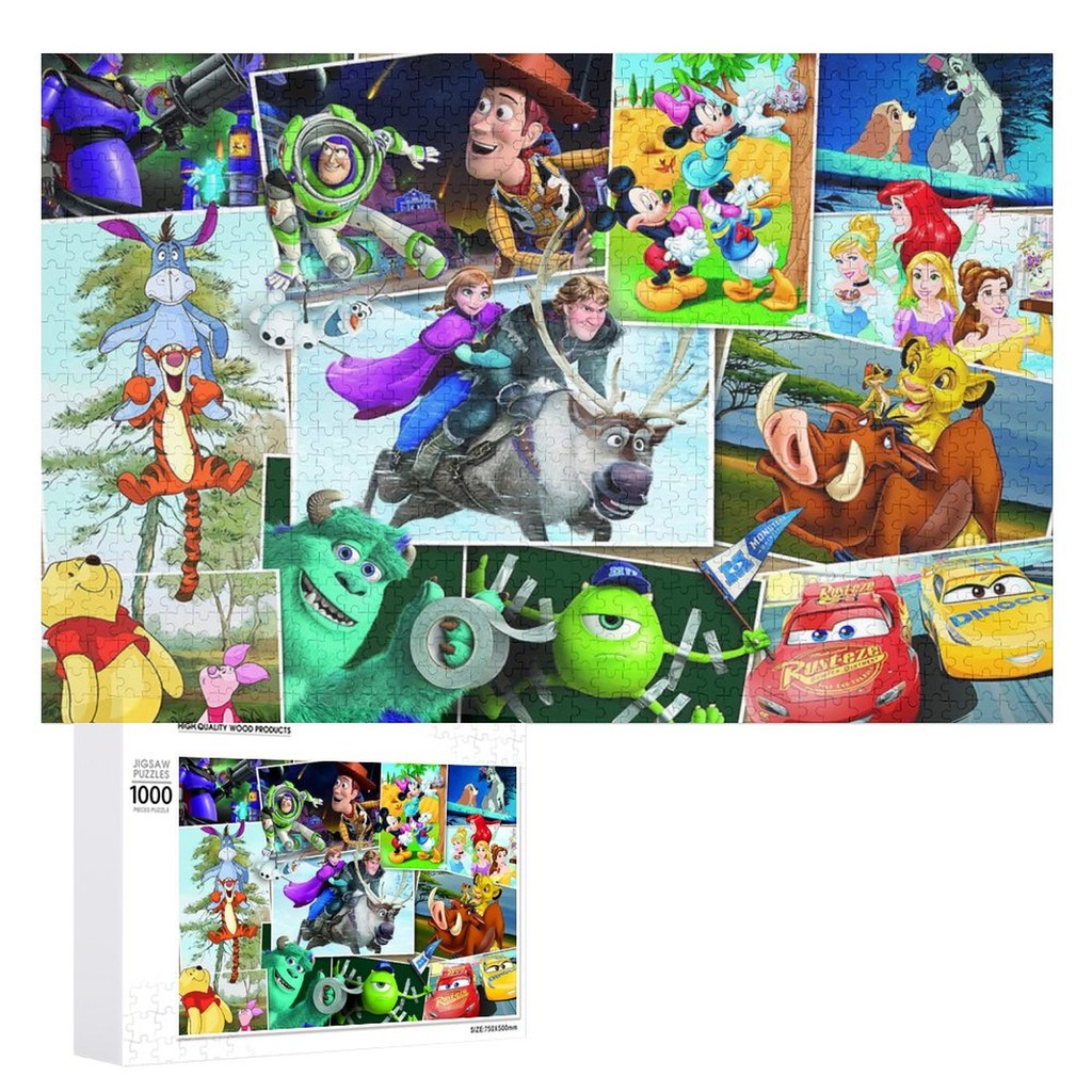 Quebra-Cabeças Disney Color Jigsaw Puzzles 1000 Peças Para Adultos 1314 ...