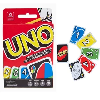 Jogo De Cartas Uno Diversão Familia Colorido Baralho Mattel 110 Cartas