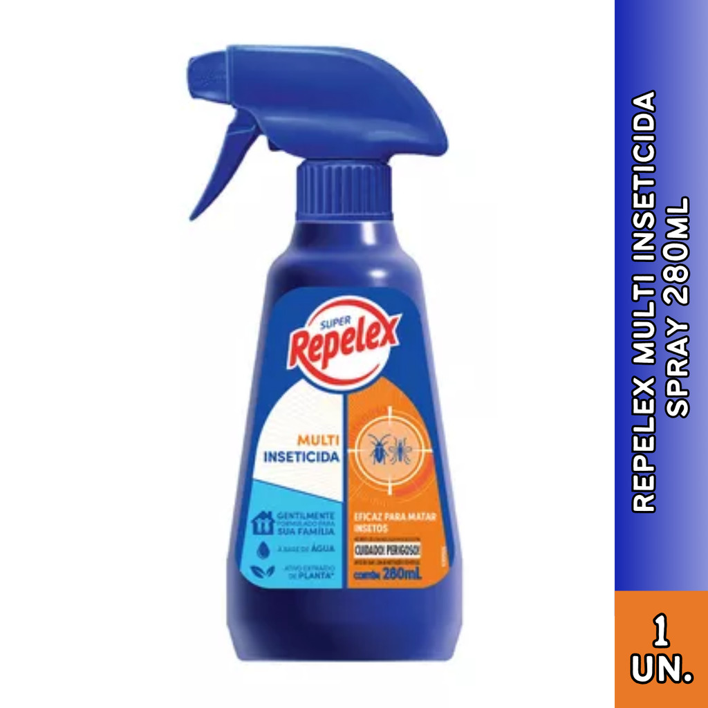 Repelex Multi Inseticida em Spray 280 ml (unidade) | Shopee Brasil