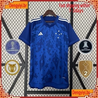 24-25 Cruzeiro Azul S-4XL Camisa De Futebol De Manga Curta Camisa De Futebol De Alta Qualidade