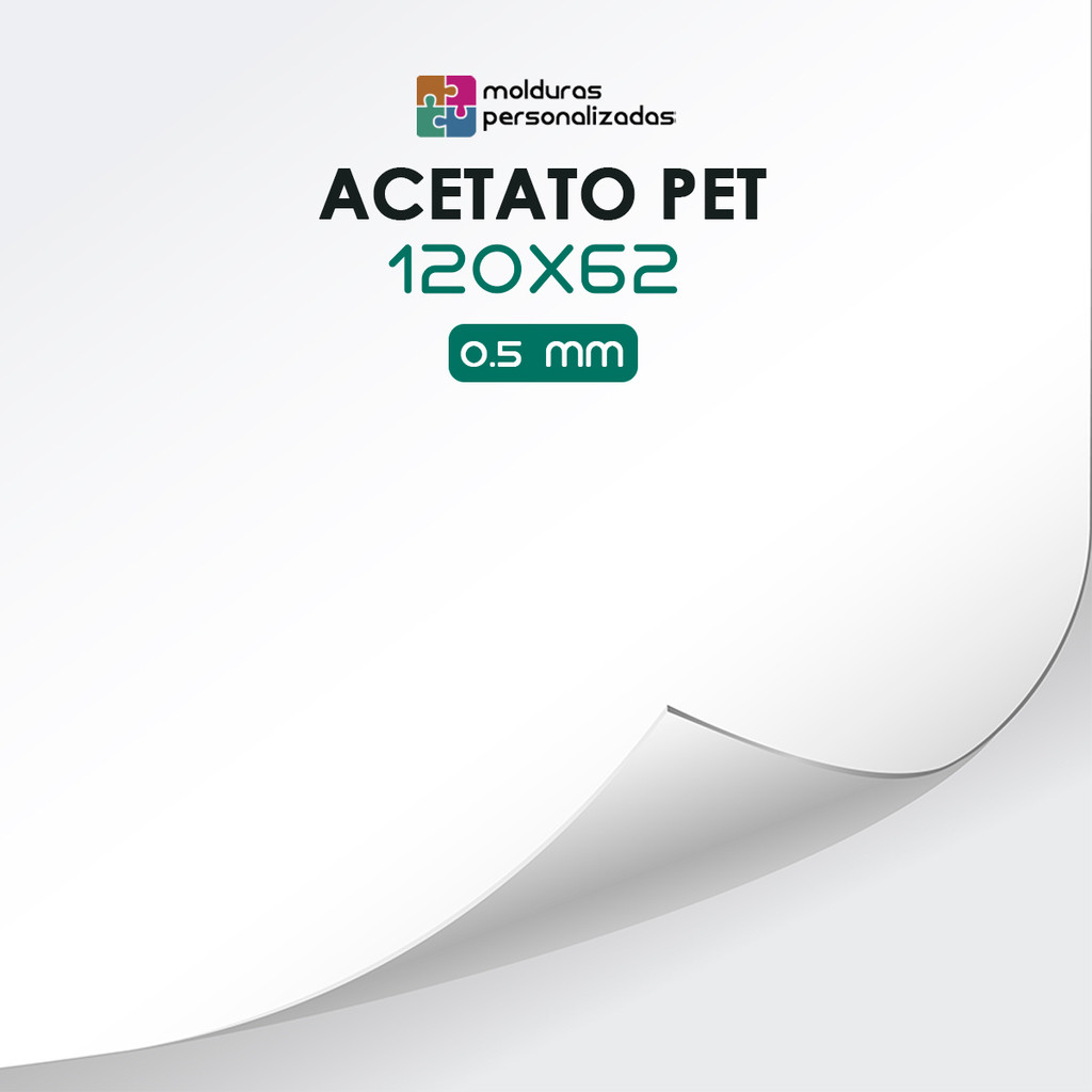 Placa Acetato 62x120 Cm 0,50 Mm Branca Semi Rigido