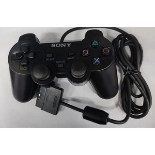 Controle para PS2 analógico Com Fio- Cor Preto fosco ps2