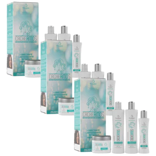 Cacheamos Bio Instinto Nutritivo - 3 Kits Capilares com 4 Itens Cada em Oferta na Shopee