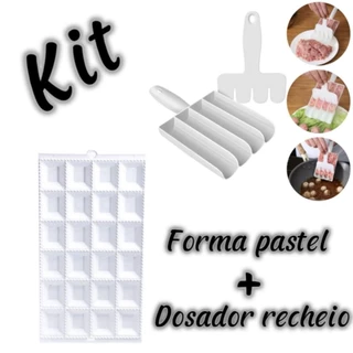 Kit Modelador Cortador Bolinhos De Chuva Almôndegas Doces Nhoque + Formar Pastel e Ravioli