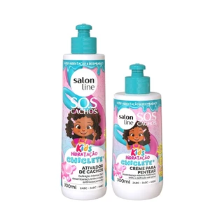 Kit SOS Cachos Ativador + Creme para Pentear Condicionante Chiclete em Oferta na Shopee