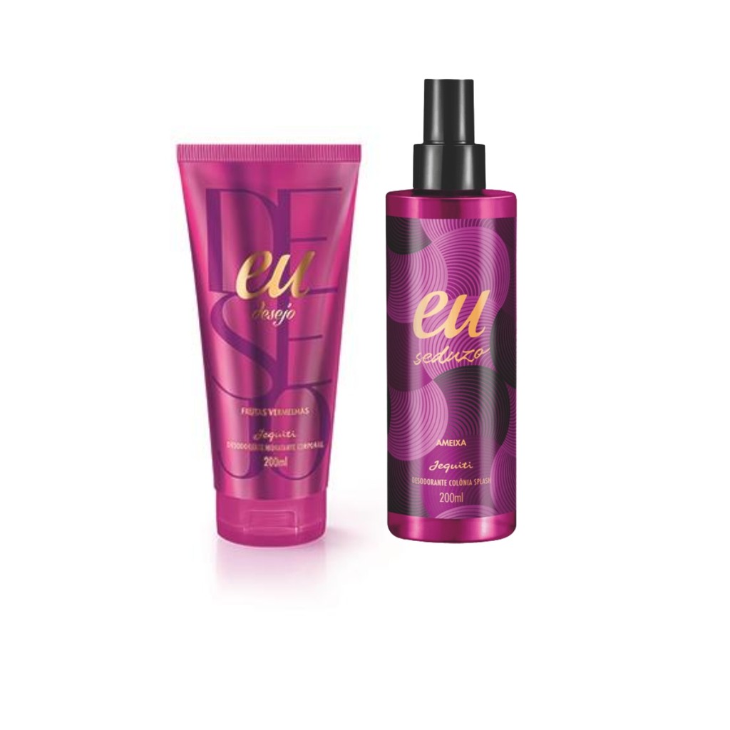 Combo Creme Eu Desejo Frutas Vermelhas + Splash Eu Seduzo 200ml ...
