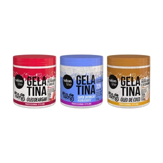Kit Cronograma de Gelatinas #todecacho Hidratação, Nutrição e Fortalecimento em Oferta na Shopee