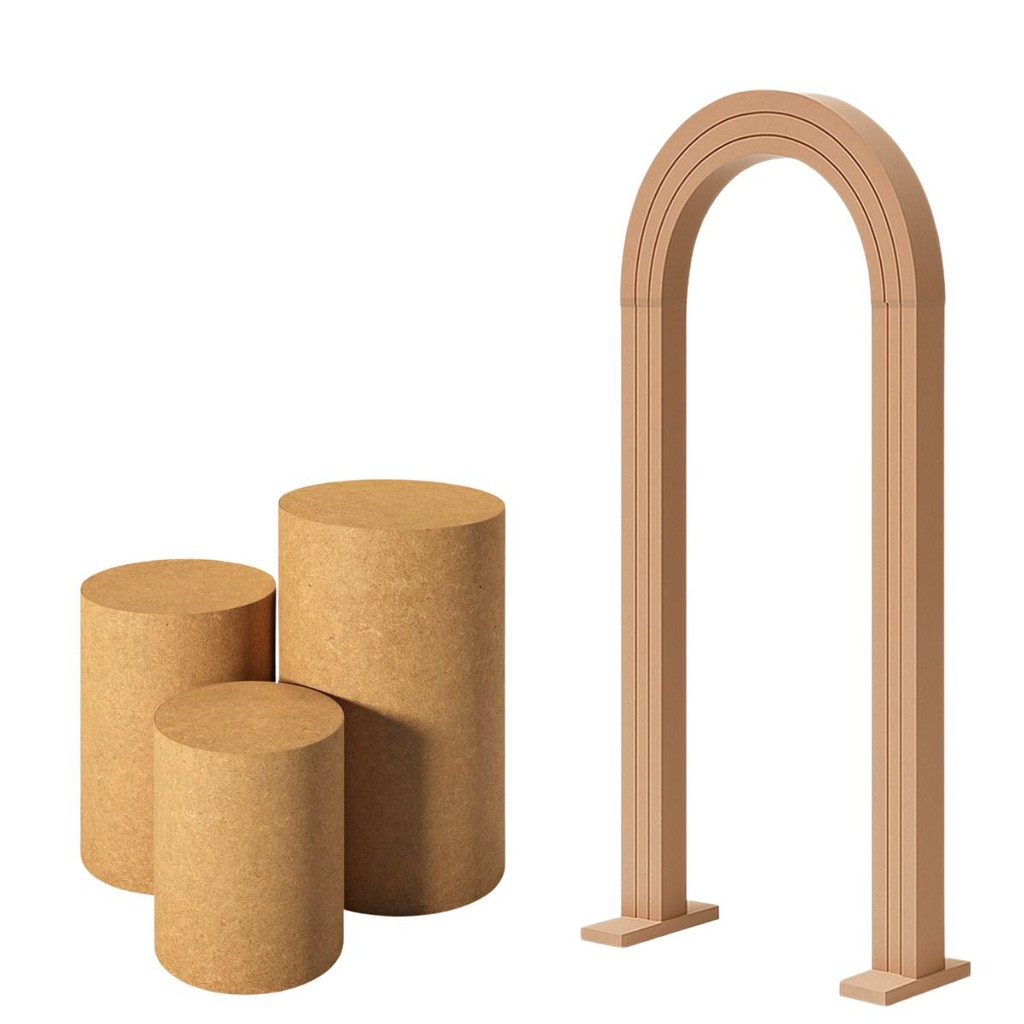 Painel de Madeira MDF com Cilindros para Decoração | Shopee Brasil